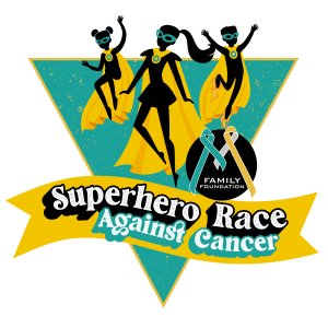 M Family Foundation's 2026 Superhero Race Against Cancer 5K Logo
