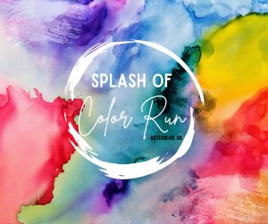 Kayhi Rotary Interact & Ketchikan Wellness Coalition - Splash of Color Fun Run/Walk Logo