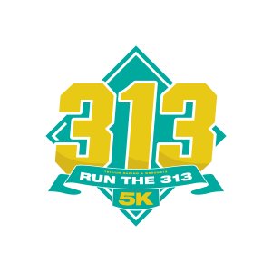 Run the 313 5K Logo