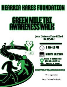Kearria Kares Foundation Green Mile TBI Awareness Charity Walk