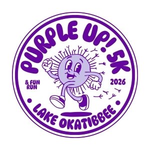 Purple Up! 5K & 1 Mile Fun Run Logo