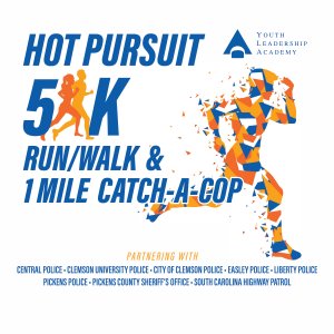 Hot Pursuit 5k & 1 Mile Catch-A-Cop @ The Airport Logo