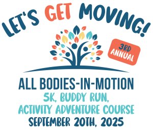 LET’S GET MOVING EVENT & 5K (3rd Annual) Logo
