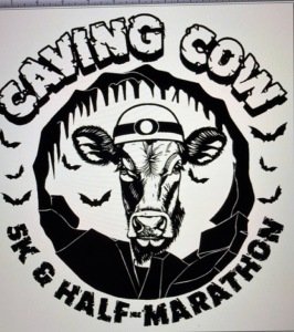 The Caving Cow 5K and Half Marathon Logo