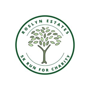 ROSLYN ESTATES 5K RUN / WALK FOR CHARITY Logo