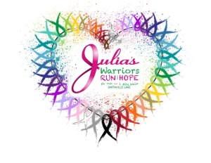 Julia's Warriors Run For Hope Logo