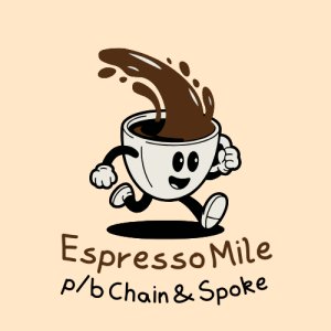 Espresso Mile p/b Chain & Spoke Logo