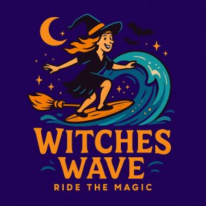 Witches Wave - Halloween Run 5K, 10K, and Half Marathon by Califlow Runs Logo