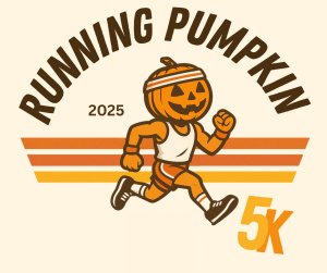 The Running Pumpkin Logo