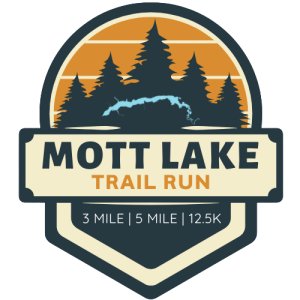 Mott Lake Trail Run (3Mile | 5Mile | 12.5K) Logo