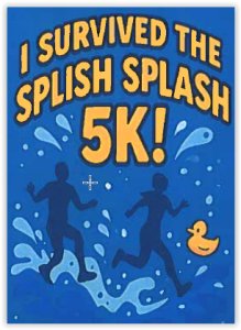 Splish Splash 5K Dash Event Information Logo