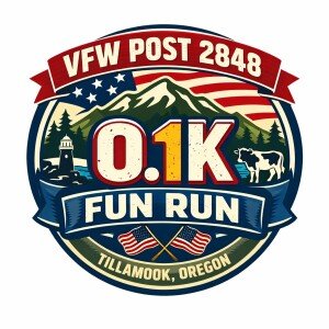 VFW POST 2848 0.1K FUN RUN Logo