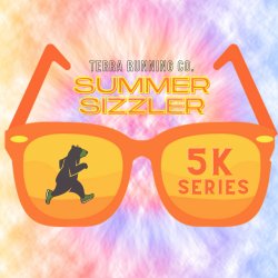 July Summer Sizzler 5k + 1 mile Logo