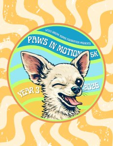 Paws in Motion 5k 2026 Logo