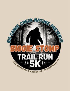 Biggie Stomp Trail Run 5K Logo