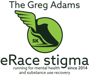 The Greg Adams E-Race Stigma 5K Logo