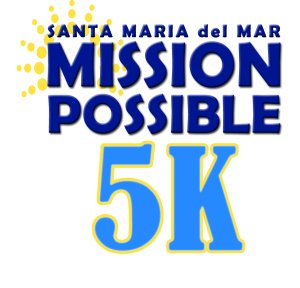 Santa Maria del Mar Mission Possible 5k Logo