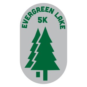 Evergreen Lake 5K Logo