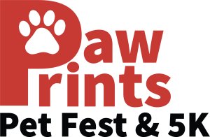 Paw Prints PetFest & 5K Logo