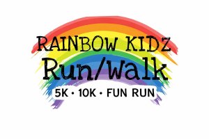 Timmy Belcher Memorial Rainbow Kidz Run Logo