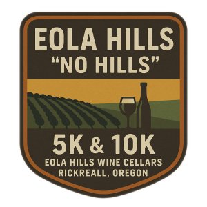 Eola Hills "No Hills" 5K/10K Logo