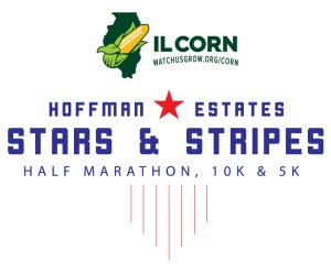 Homegrown Illinois Corn Stars & Stripes Half Marathon, 10K & 5K Logo