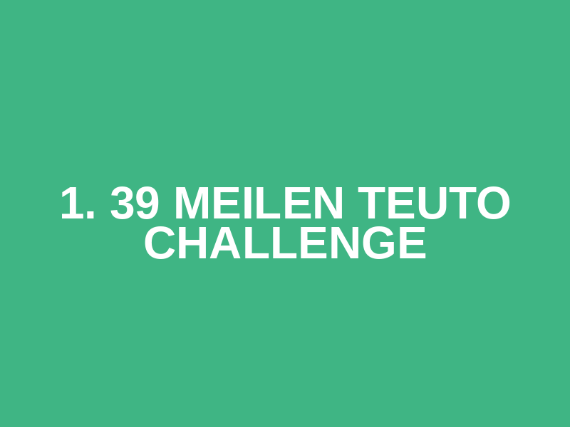 1. 39 Meilen Teuto Challenge Logo
