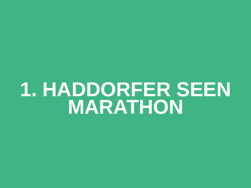 1. Haddorfer Seen Marathon