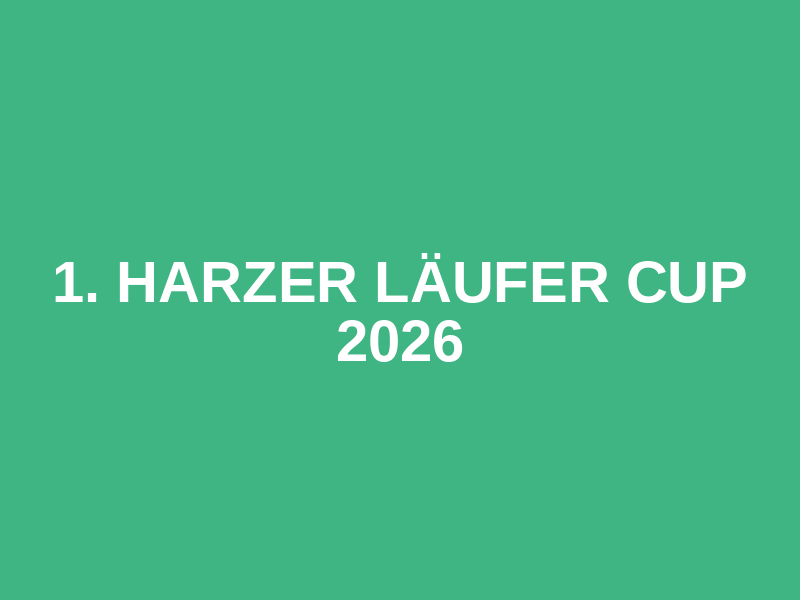 1. Harzer Läufer Cup 2026 Logo