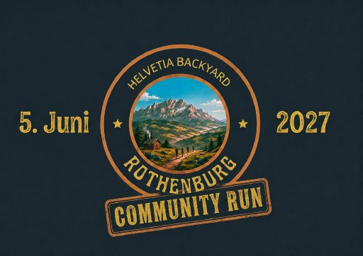 1. Helvetia Backyard Community Run in Rothenburg