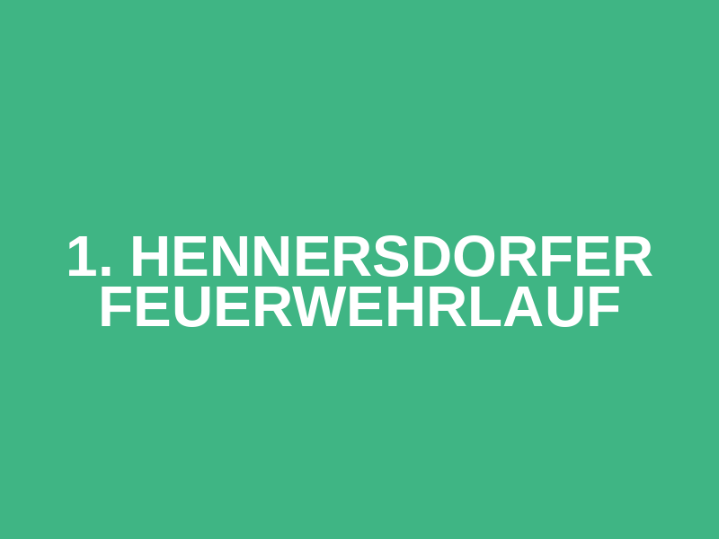 1. Hennersdorfer Feuerwehrlauf Logo