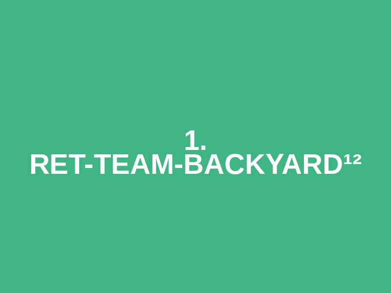 1. RET-Team-Backyard¹² Logo