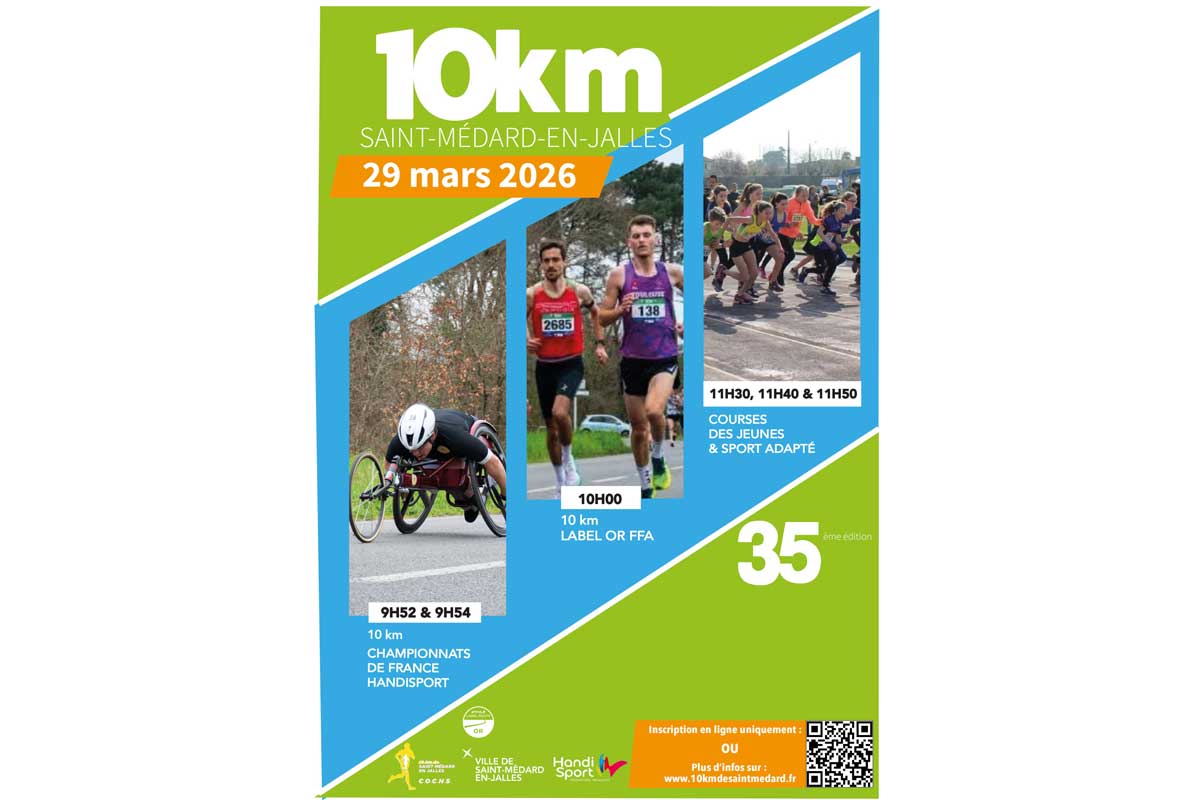 10 km de Saint-Médard en Jalles Logo