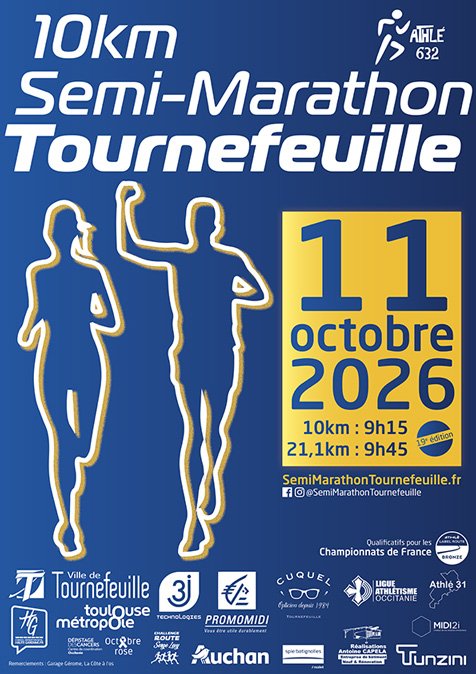 10 KM ET SEMI-MARATHON DE TOURNEFEUILLE Logo