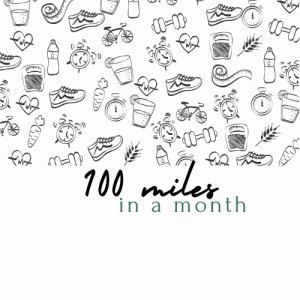 100 Miles a Month Logo