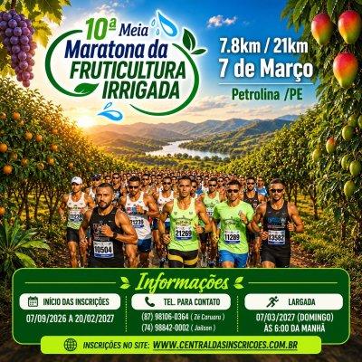 10ª Meia Maratona Da Fruticultura Irrigada 2027 Logo