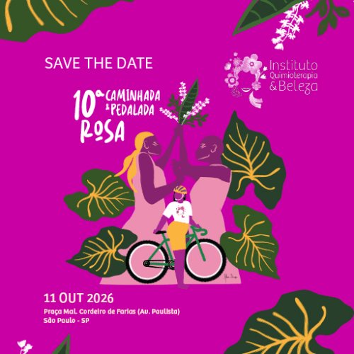 10ª PEDALADA E CAMINHADA ROSA DO IQeB- 2026