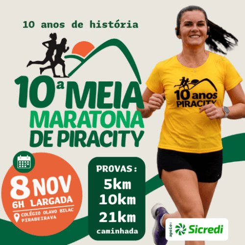 10º MEIA MARATONA DE PIRACITY Logo