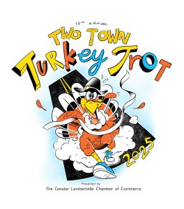 11th Annual Lambertville - New Hope Two Town Turkey Trot! Thanksgiving 2026 Logo