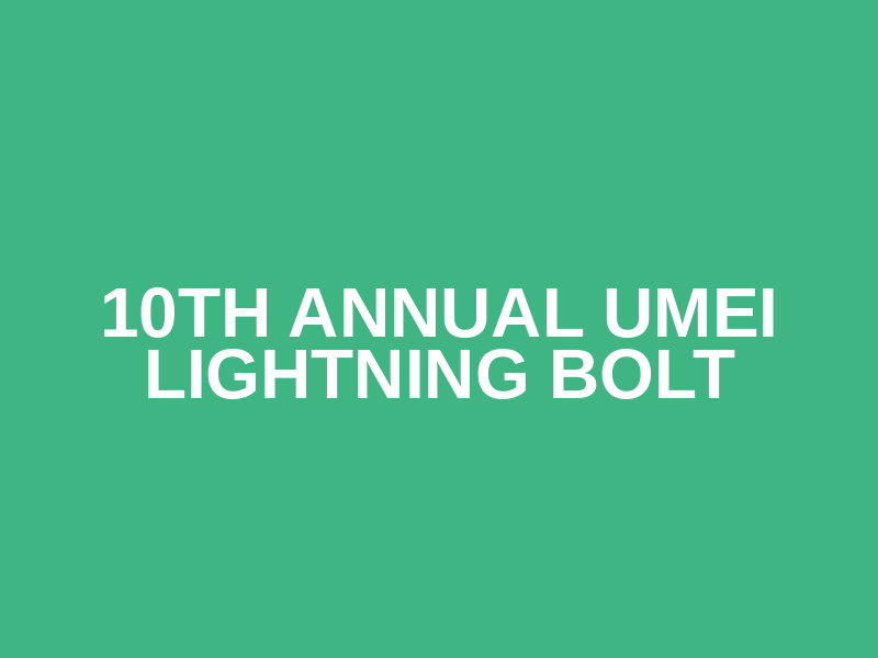 10th Annual UMEI Lightning Bolt Logo