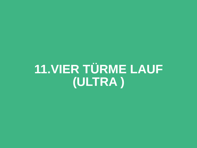 11.Vier Türme Lauf  (Ultra ) Logo