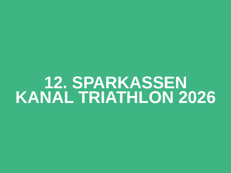 12. Sparkassen Kanal Triathlon 2026 Logo