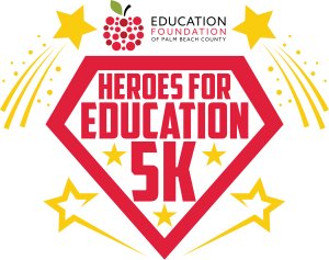 12th Annual Heroes For Education 5K Logo