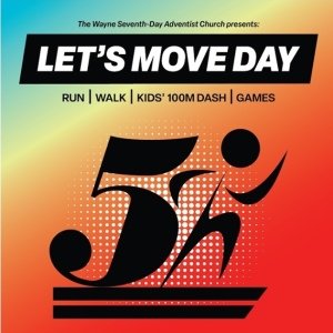12th Annual Let's Move Day 5K Run/Walk/100M Dash Logo