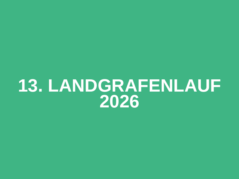13. Landgrafenlauf 2026 Logo