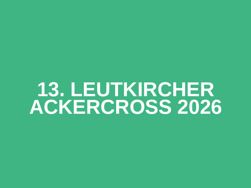 13. Leutkircher Ackercross 2026 Logo