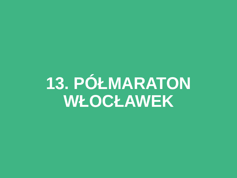 13. PÓŁMARATON WŁOCŁAWEK Logo