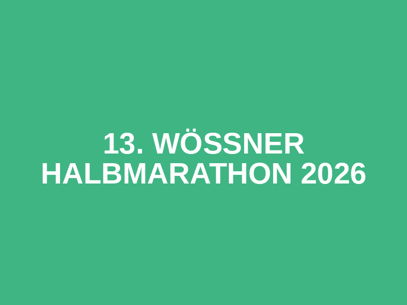 13. Wössner Halbmarathon 2026 Logo