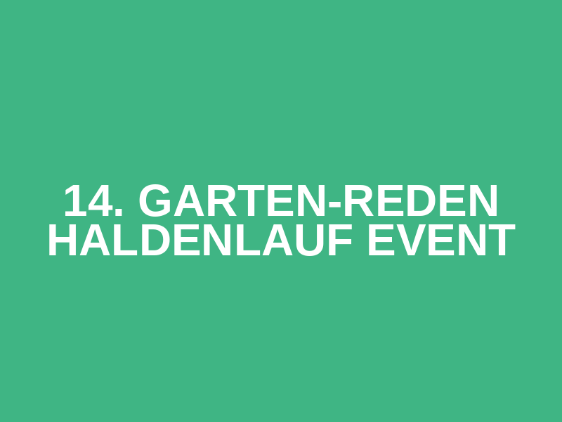 14. Garten-Reden Haldenlauf Event