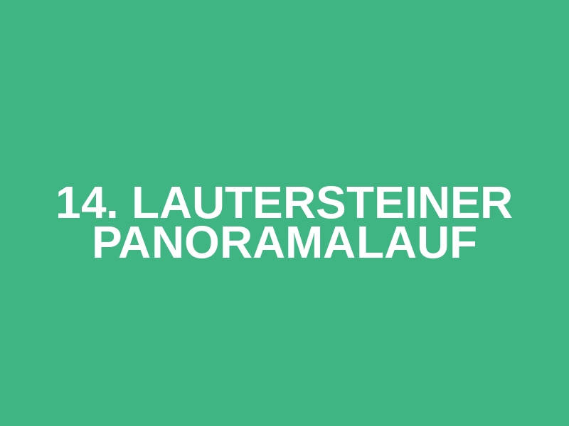 14. Lautersteiner Panoramalauf